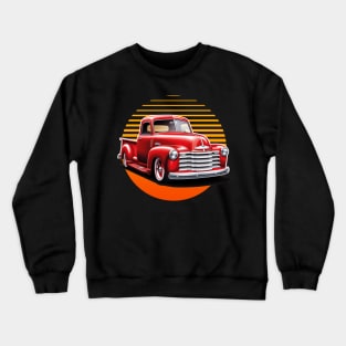 1950 Chevy 3100 Vintage Truck Enthusiast Crewneck Sweatshirt